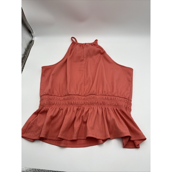 Nine West XL polyester/Spandex Orange sleeveless top Summer/cruise Style - Picture 4 of 5